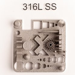 Tištěný vzorník z oceli 316L SS
