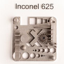 Tištěný vzorník ze slitiny Inconel 625
